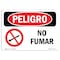 Signmission OSHA Danger Sign, No Smoking Spanish, 10in X 7in Rigid Plastic, 7" W, 10" L, No Smoking Spanish OS-DS-P-710-LS-1469 - alternate 1